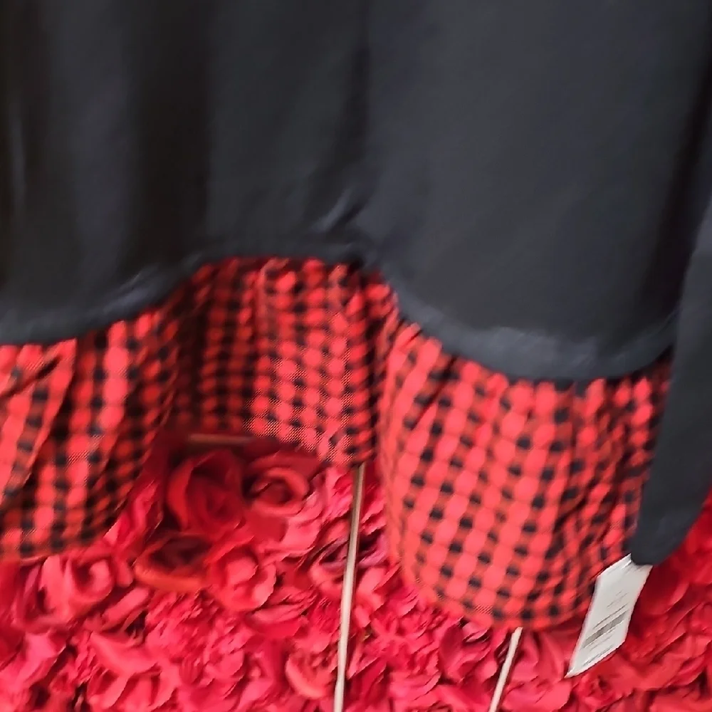 Carter's NWT Girls Black and Red Checkered Leggings Set Size 5T Top & 6-6X Pants